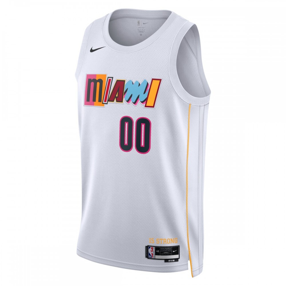 Miami Heat Unisex 2022/23 Swingman Custom Jersey - City Edition - White-Pro Kit Vault | Brand New 26/27 Sports Jerseys